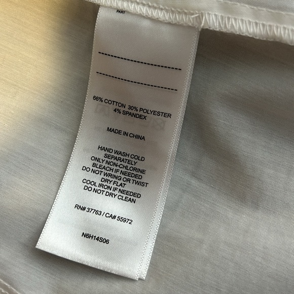 Laundry by Shelli Segal Rhinestone Embellished Cotton White Button Down Shirt 8 - Picture 12 of 15